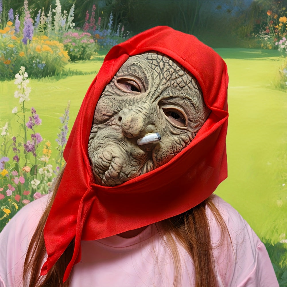 👴 Elderly Grandpa Mask – Realistic Latex Halloween Costume