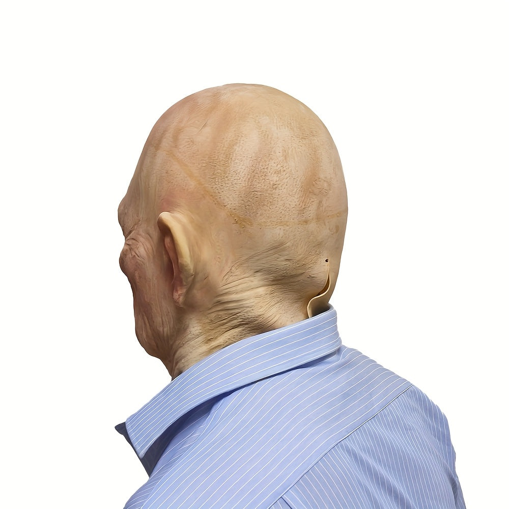👴 Elderly Grandpa Mask – Realistic Latex Halloween Costume