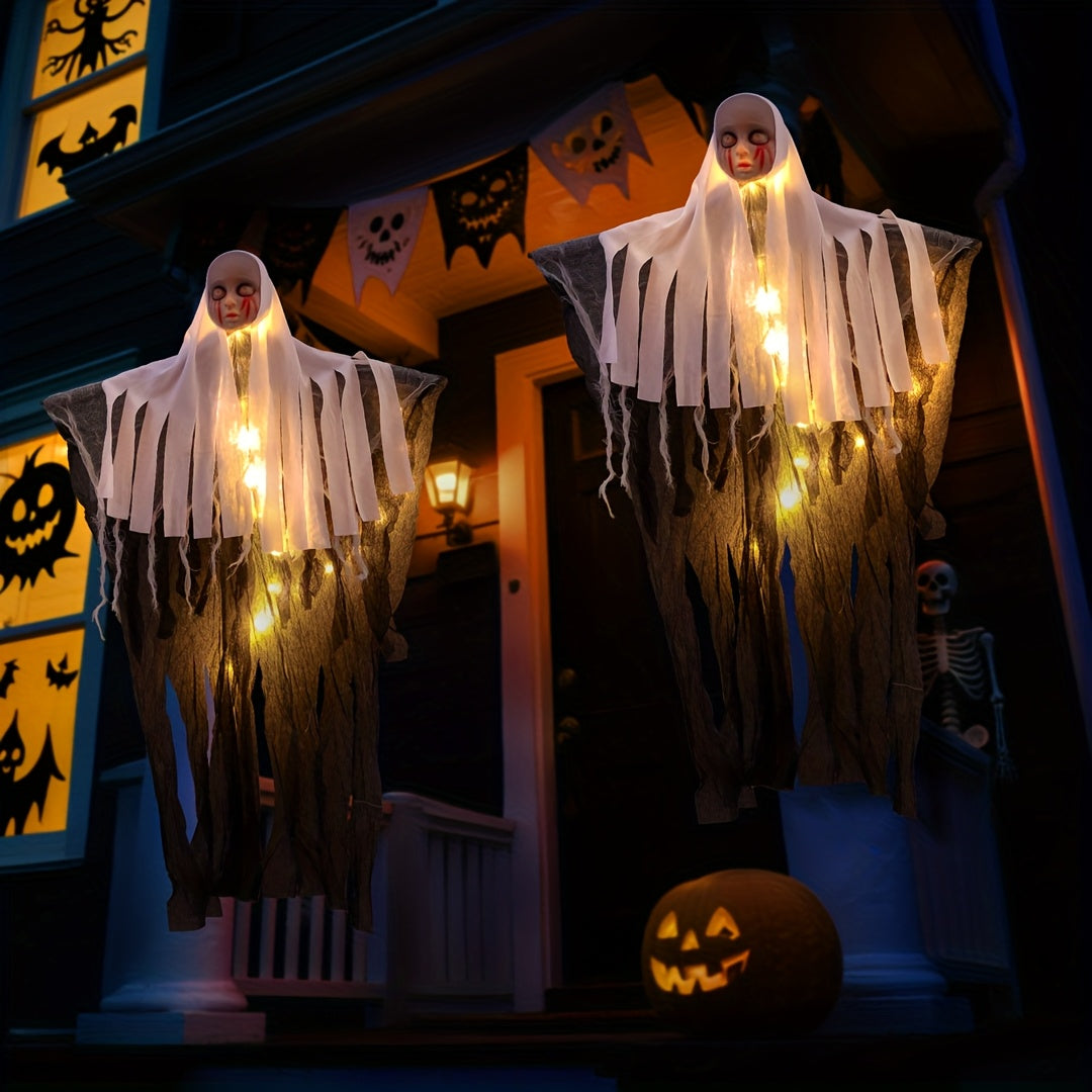 👻 LED Glowing Nun Lights – Spooky Halloween Decor