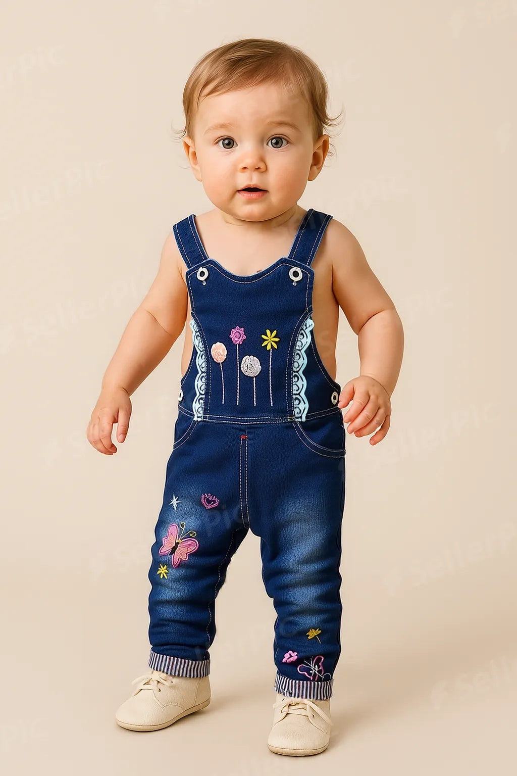 👧 Girls’ Suspender Pants – Comfortable Outdoor Outfit