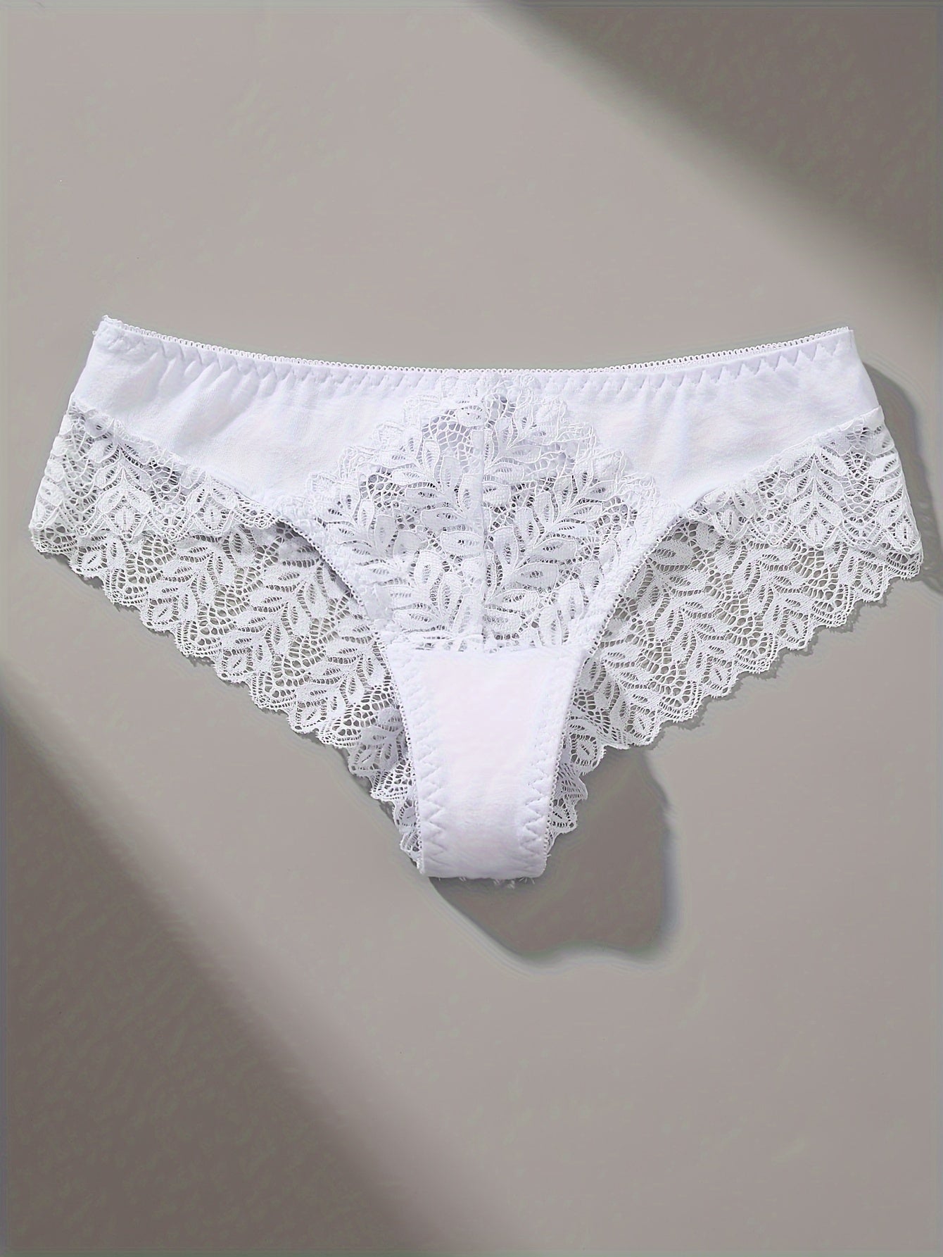 3PCS Women’s Lace Panty Set – French Romantic Triangle Underwear for Autumn & Winter
