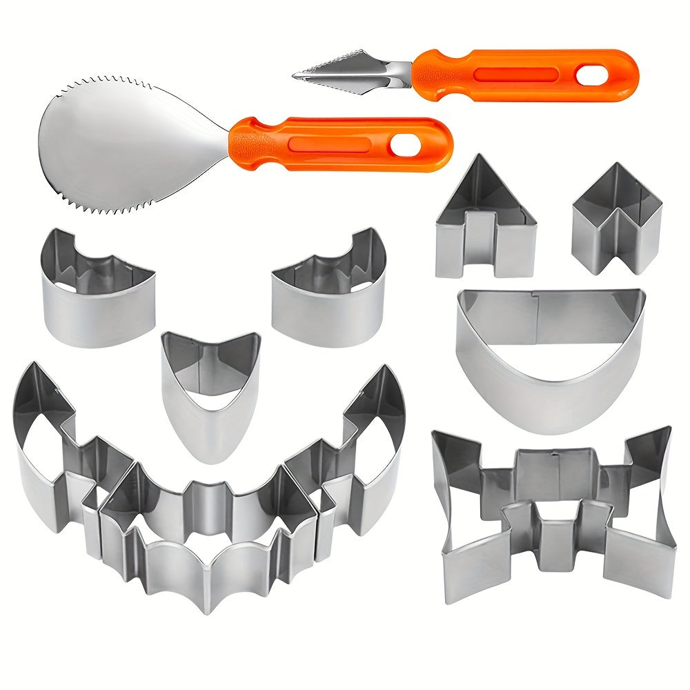🎃✨ 12pcs Pumpkin Carving Kit – DIY Halloween Tools