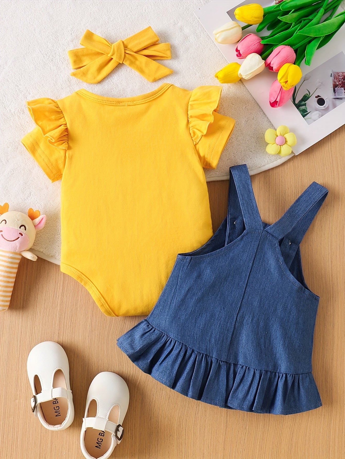 🐻 Bear Sunflower Baby Set