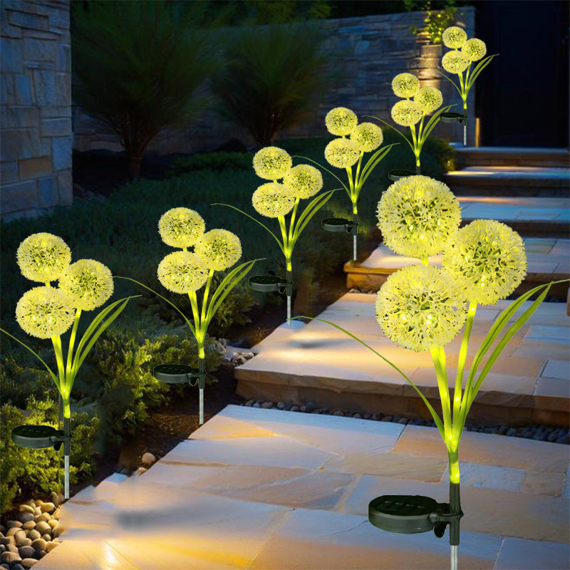 🌟 2pcs Solar Starry Dandelion Lights – Halloween Glow Decor