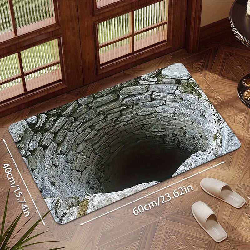 🌀 Endless Abyss Door Mat – Non-Slip Visual Illusion Decor