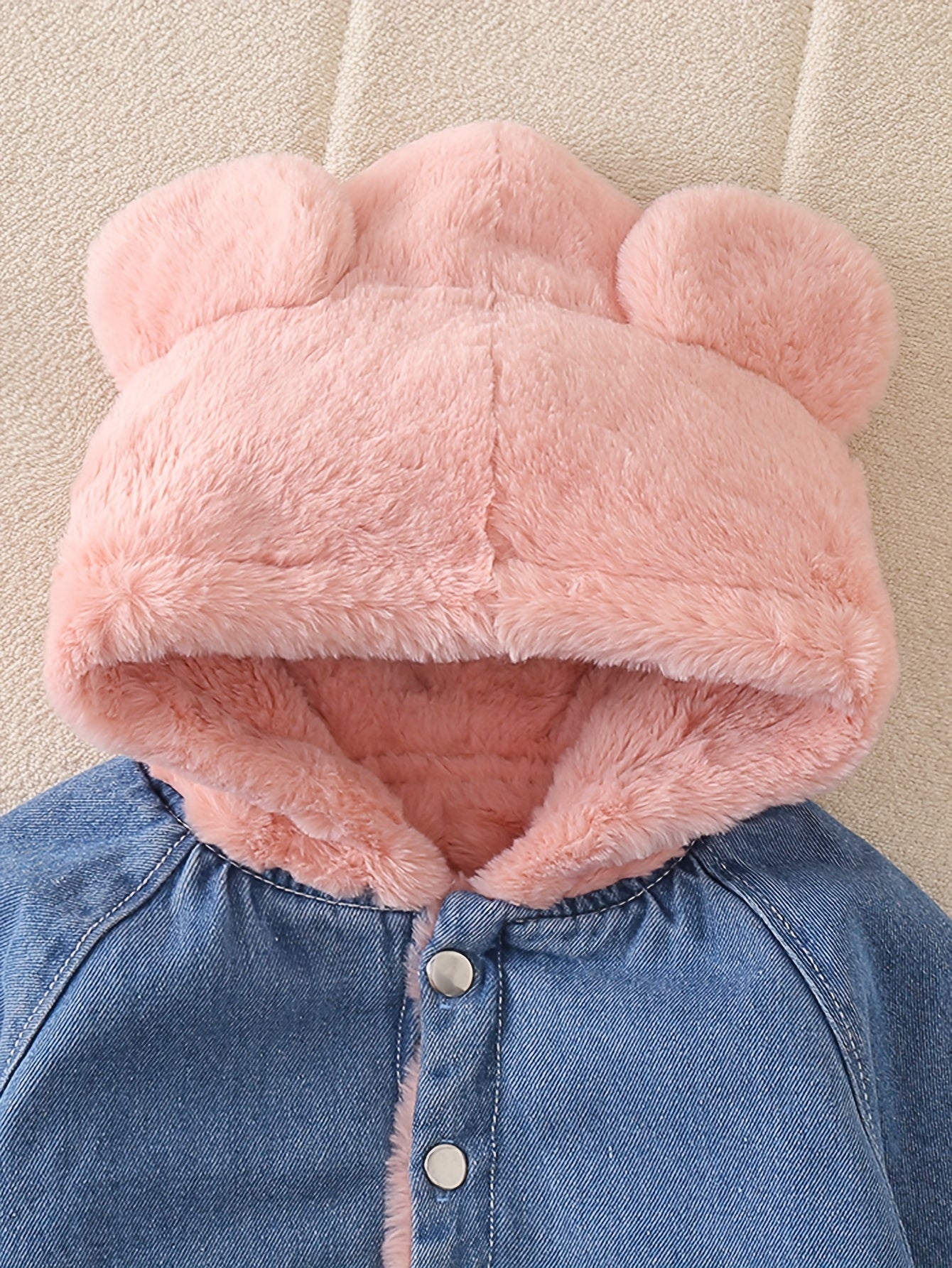 🐻 Fleece Denim Bear Jacket
