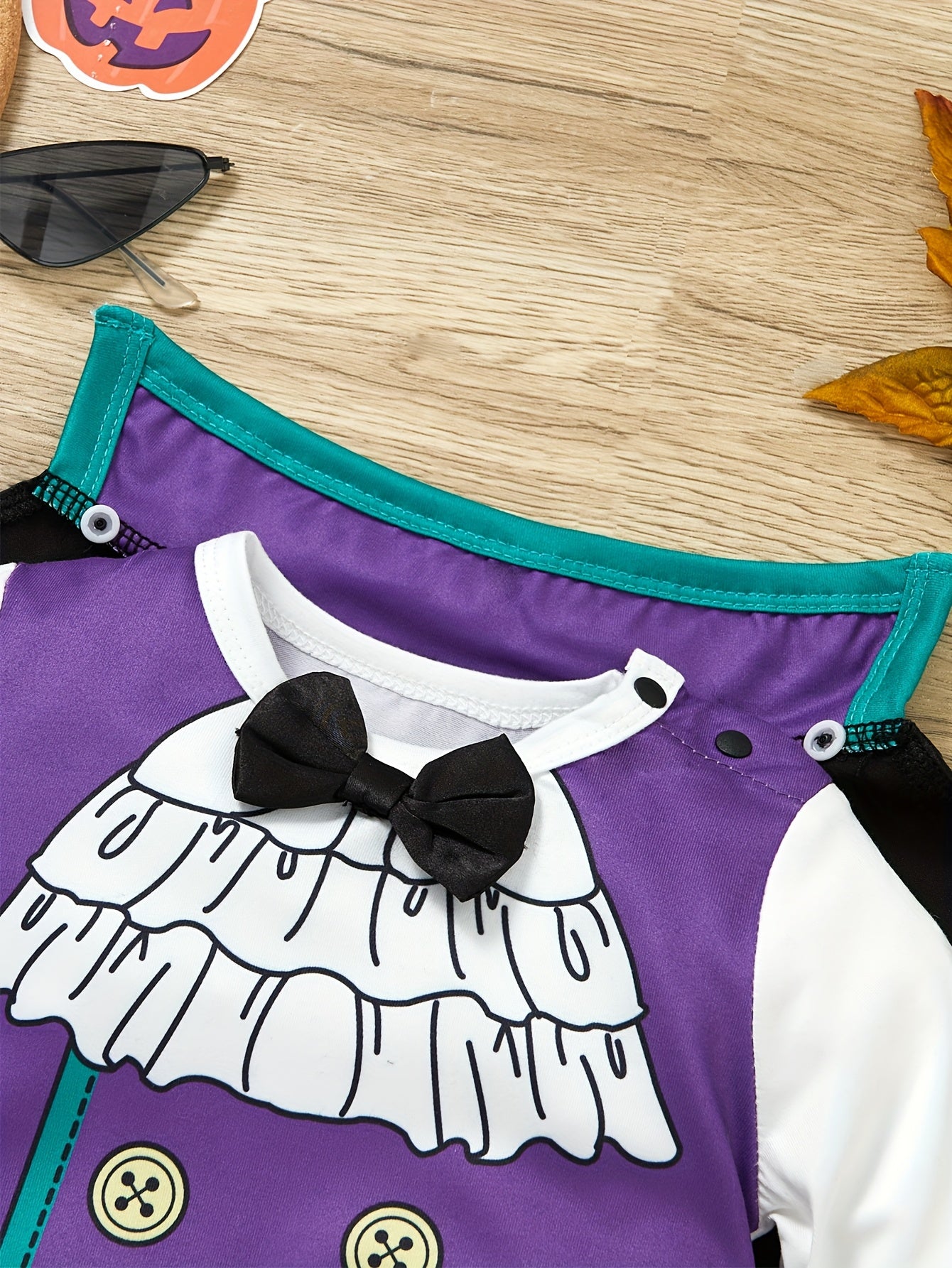 🍼 Baby Boy Halloween Romper Set – Gentleman Bodysuit & Cape