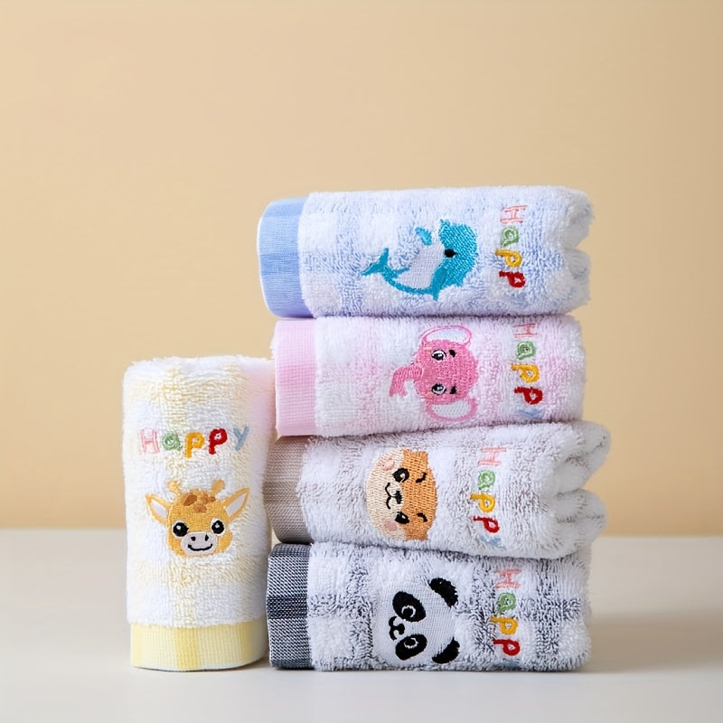 🛁 Cotton Animal Hand Towels (10pcs)