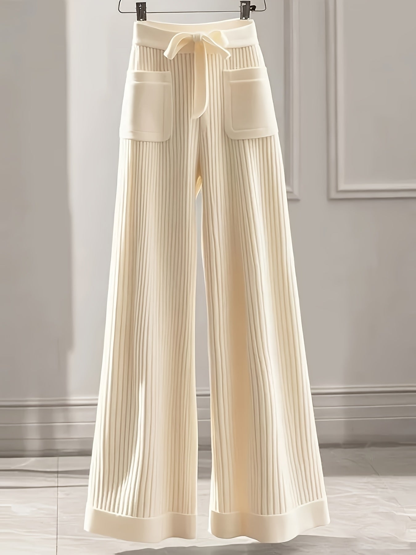 2025 Women’s 2PCS Set – Soft Button Cardigan & Straight-Leg Pants, Casual Spring to Winter Outfit
