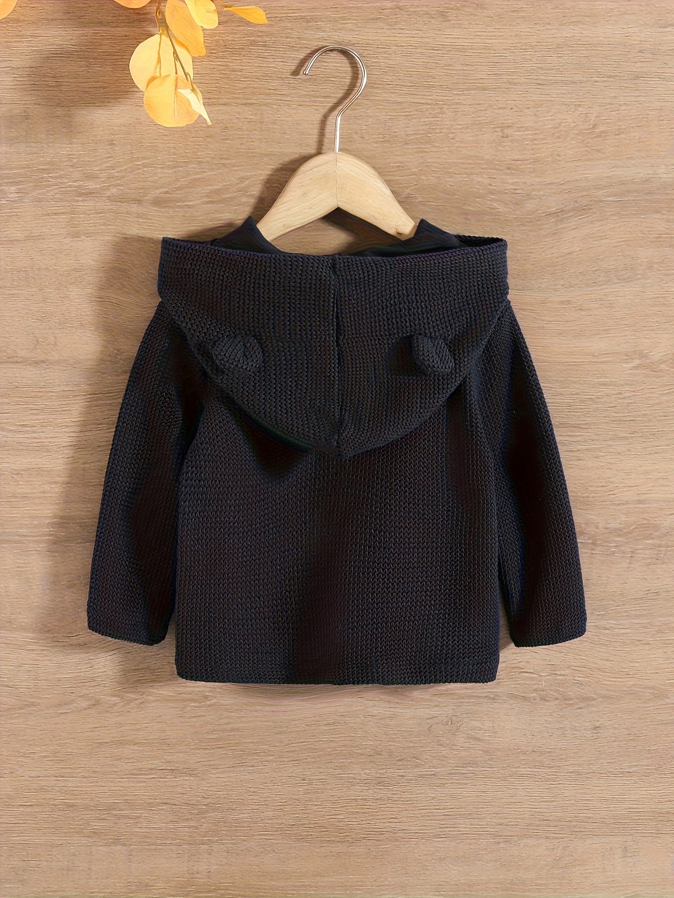 Baby Knit Cardigan Sweater – Long Sleeve Hooded Toddler Outfit