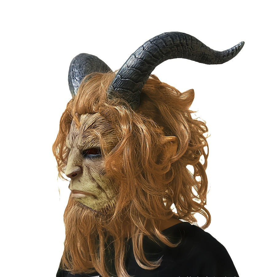👹 Mythical Creature Mask – Horned Halloween Costume