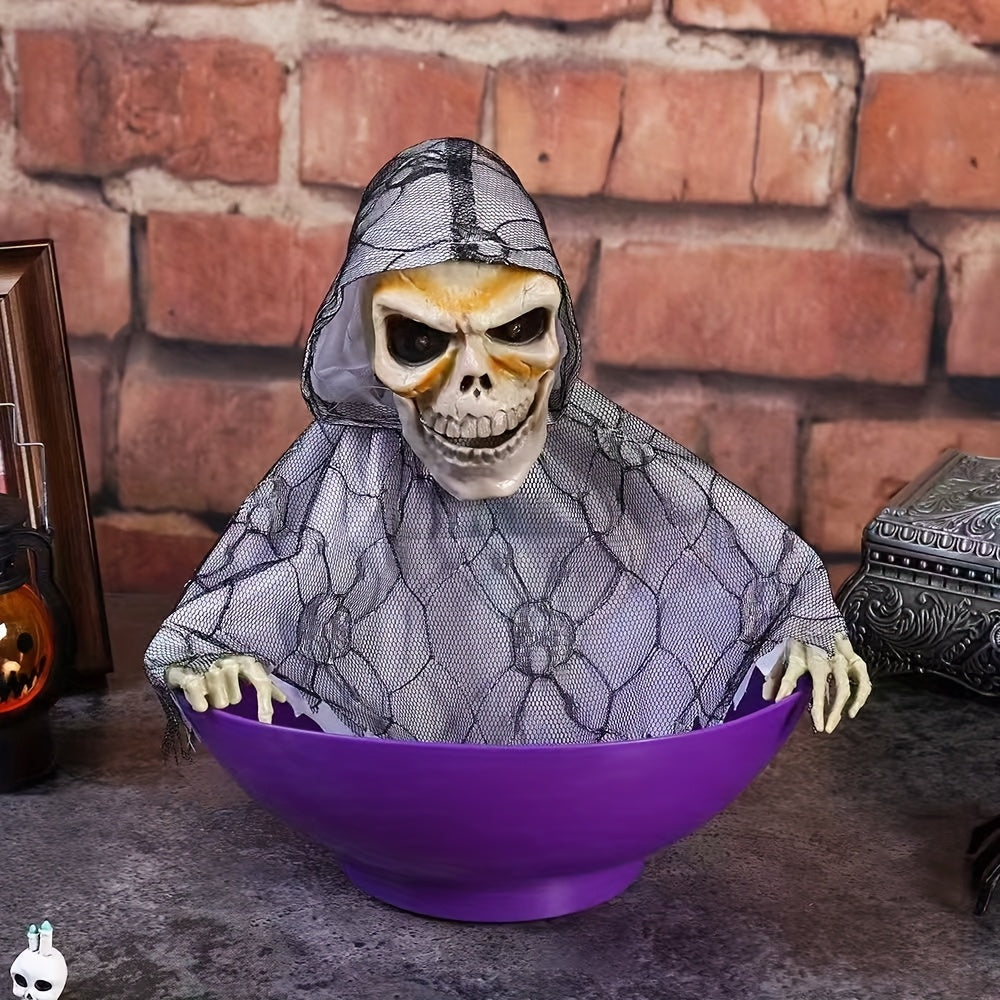 🎃 Halloween Candy Dish – Light-Sensitive Table Decoration