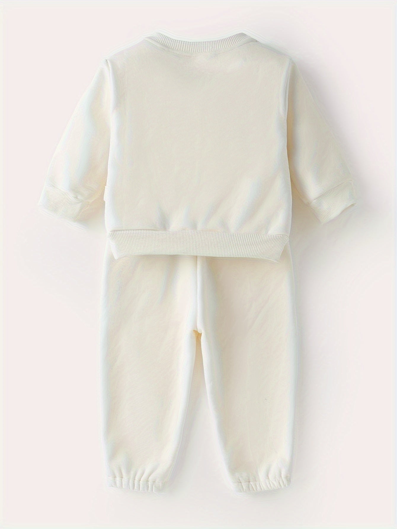 Letter Pocket Velvet Suit – Casual Set for Men, Women & Children