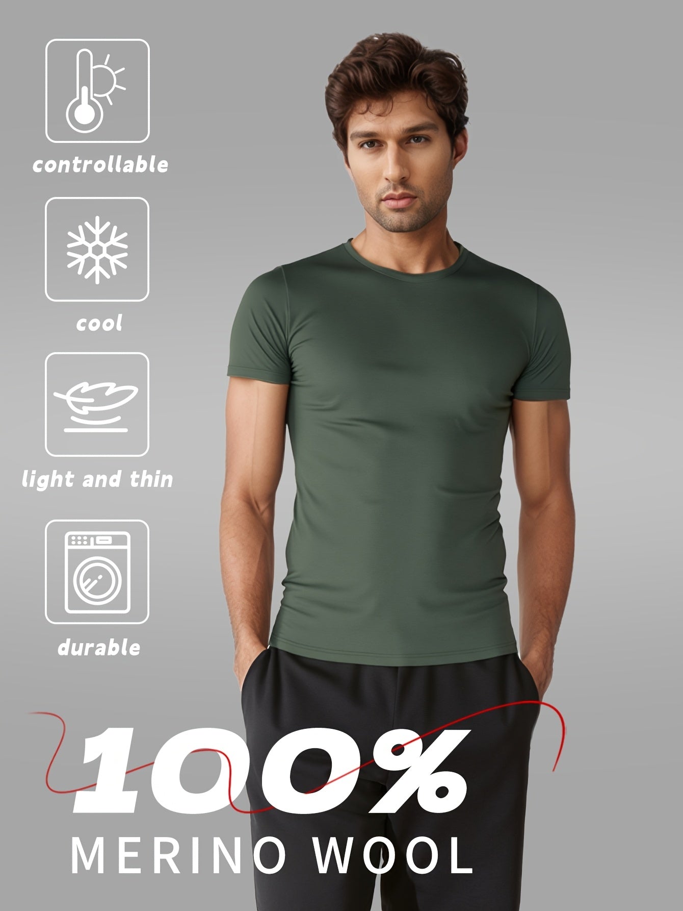 Men's Outdoor Quick-Dry Velvet Short-Sleeve Round-Neck T-Shirt – Breathable for Hiking & Running