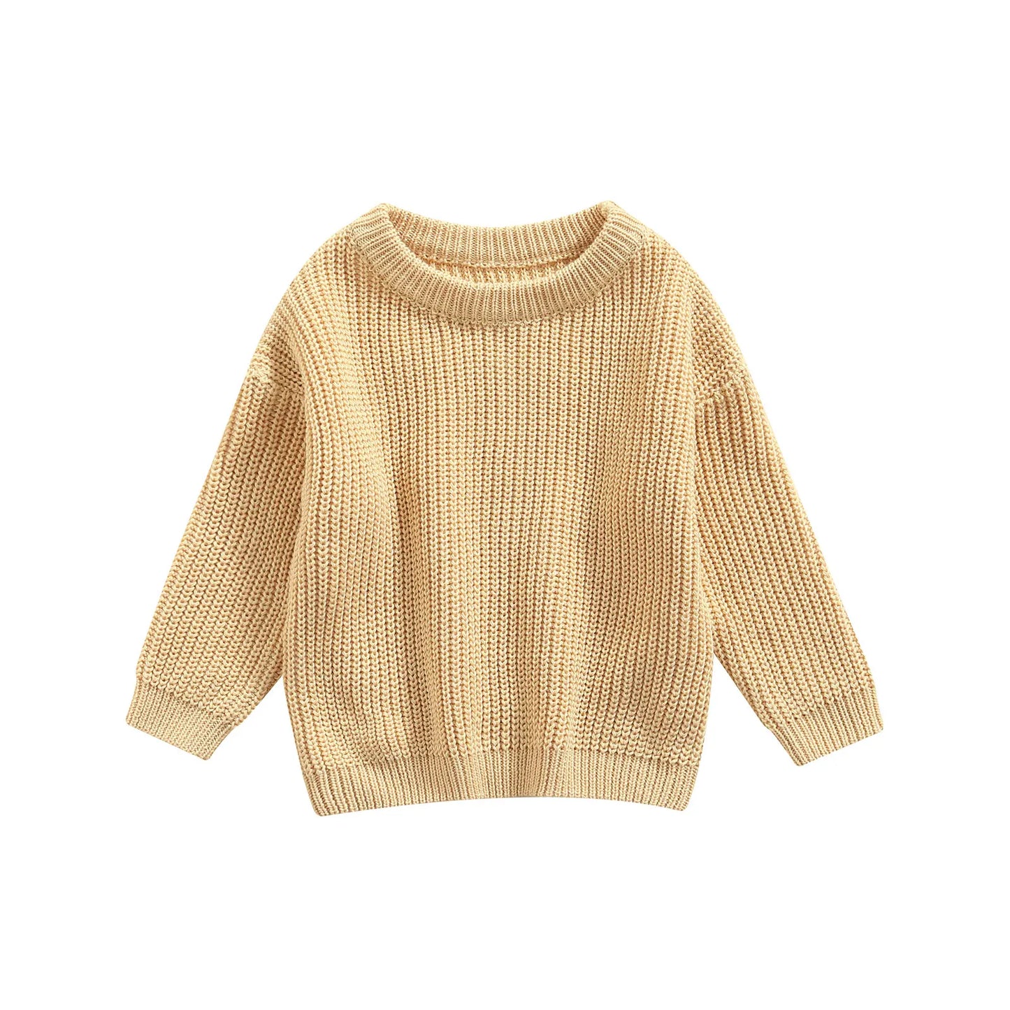 MISOWMNJOY Kids Knit Sweater – Winter Long Sleeve Pullover for Boys & Girls