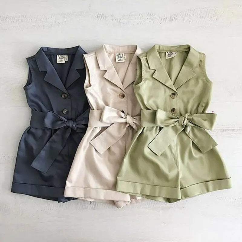 🎀 Bow-Tie Baby Playsuit