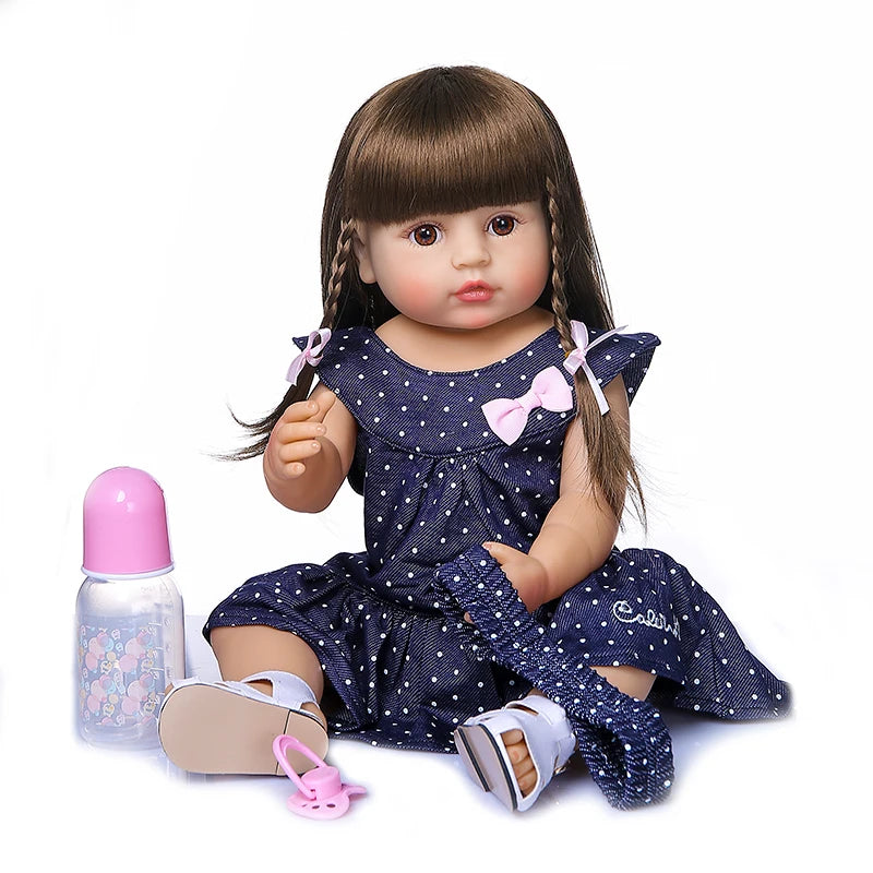 50CM Full Body Soft Silicone Popular Sweet Face Reborn High Quality Doll