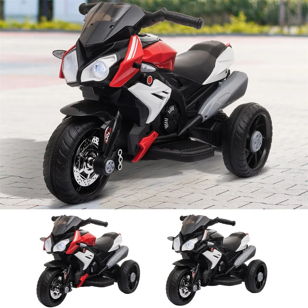 Homcom Kids Electric Motorcycle – Music, Horn & Headlights for Ages 3+