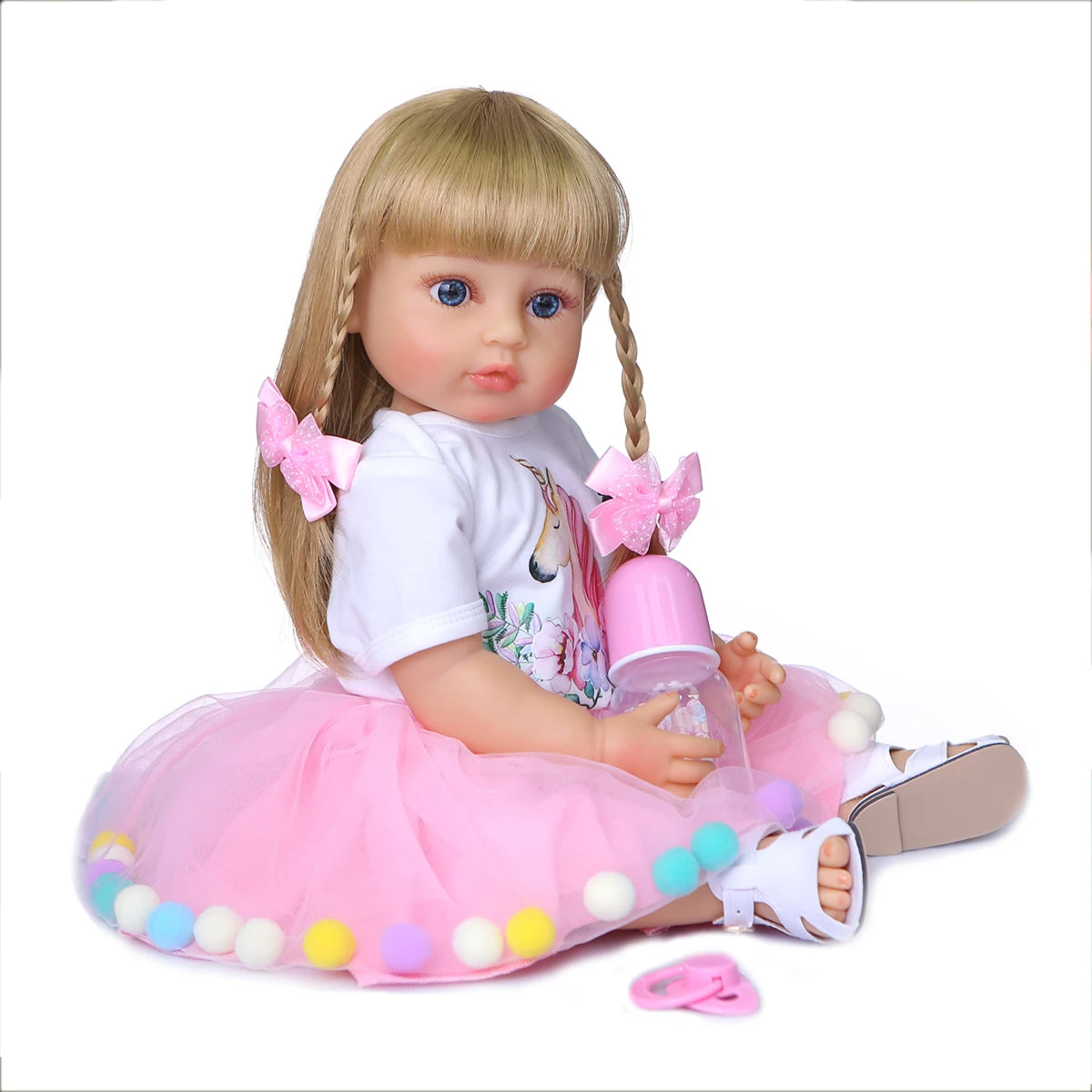 50CM Full Body Soft Silicone Popular Sweet Face Reborn High Quality Doll