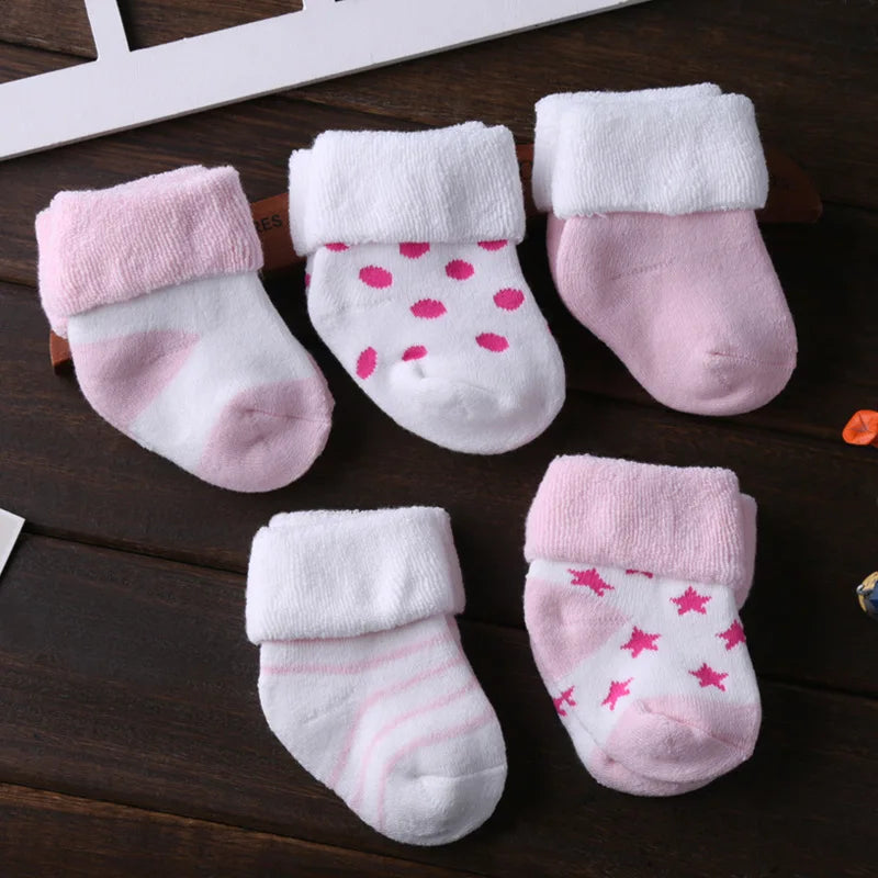5Pairs/lot unisex Non-Skid Baby Shoe Socks 0-12months, Cotton