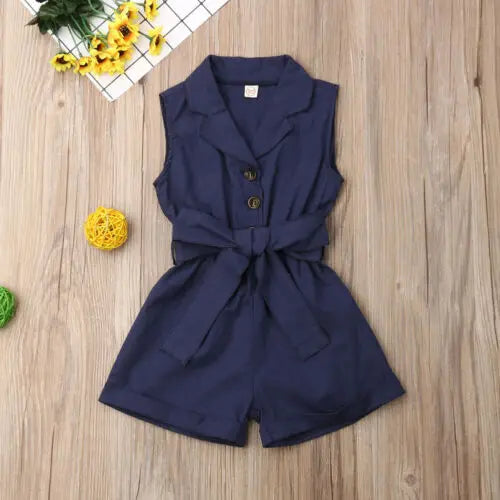 🎀 Bow-Tie Baby Playsuit