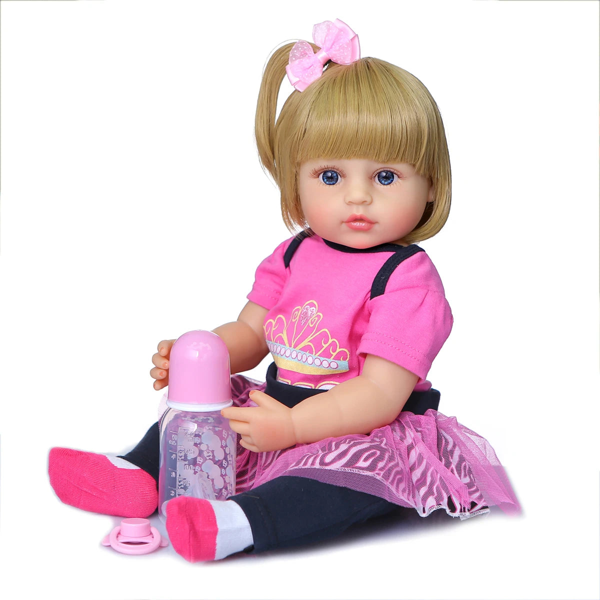 50CM Full Body Soft Silicone Popular Sweet Face Reborn High Quality Doll