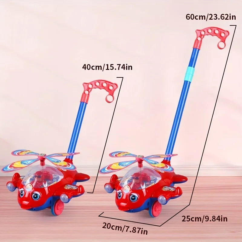 Toddler Push Walker Toy – Fun Airplane Ride-On for Early Walking & Play