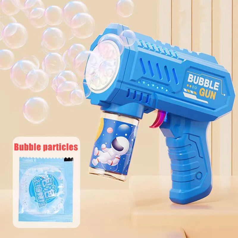 Automatic Bubble Gun – Rocket Bubble Machine with Bubble Liquid Blower