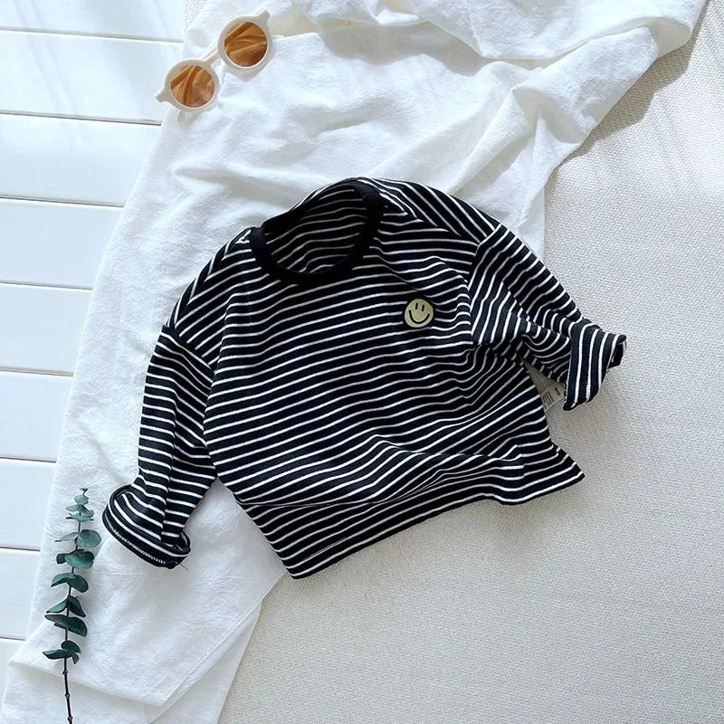 Striped Cute Baby, Long Sleeved T-shirt