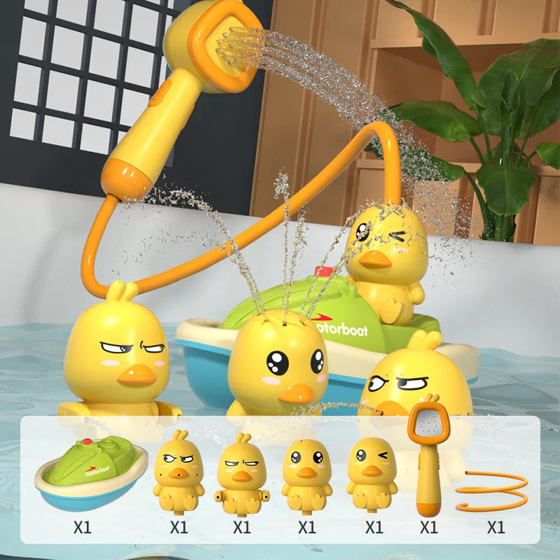 Cute Ducks, for bathtub , Automatic Water Spray