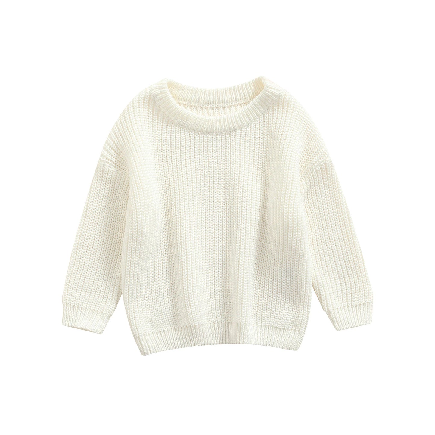 MISOWMNJOY Kids Knit Sweater – Winter Long Sleeve Pullover for Boys & Girls
