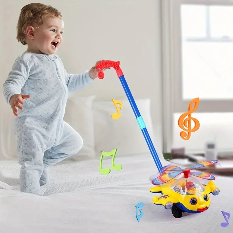 Toddler Push Walker Toy – Fun Airplane Ride-On for Early Walking & Play