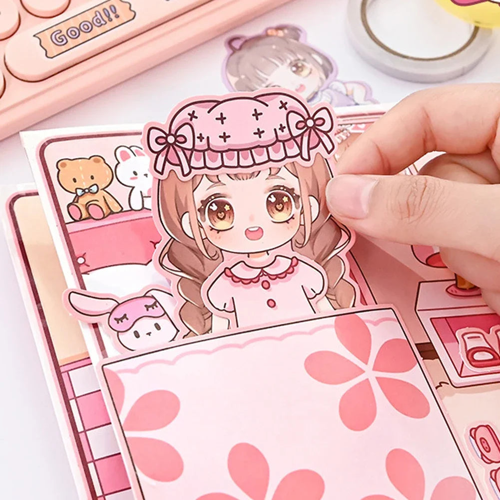 Interactive DIY Quiet Book – Educational Dress-Up & Daily Life Play for Kids