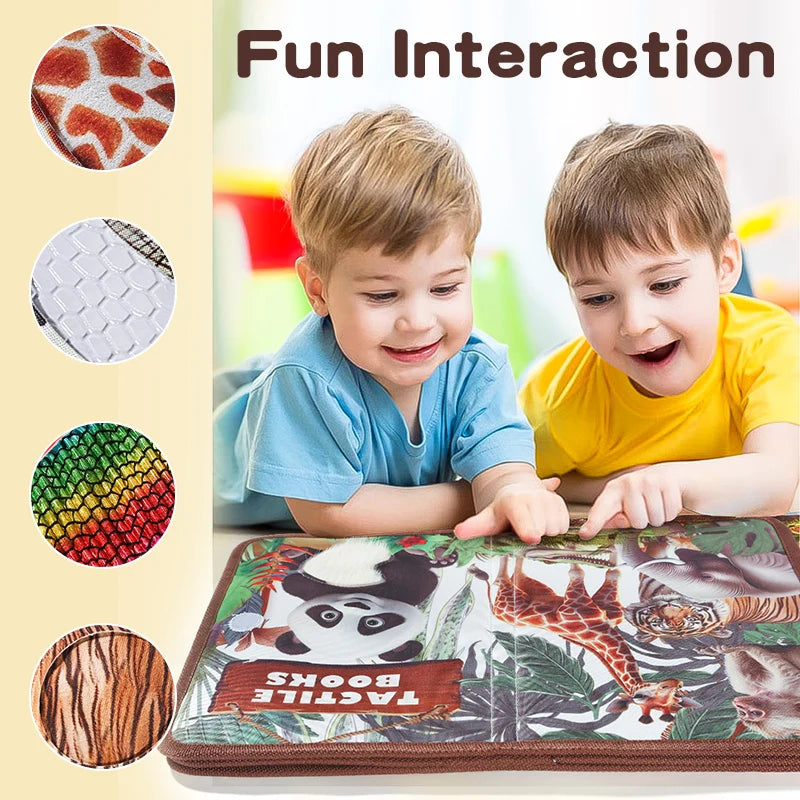 Cognitive and tactile training children's touch books to early education