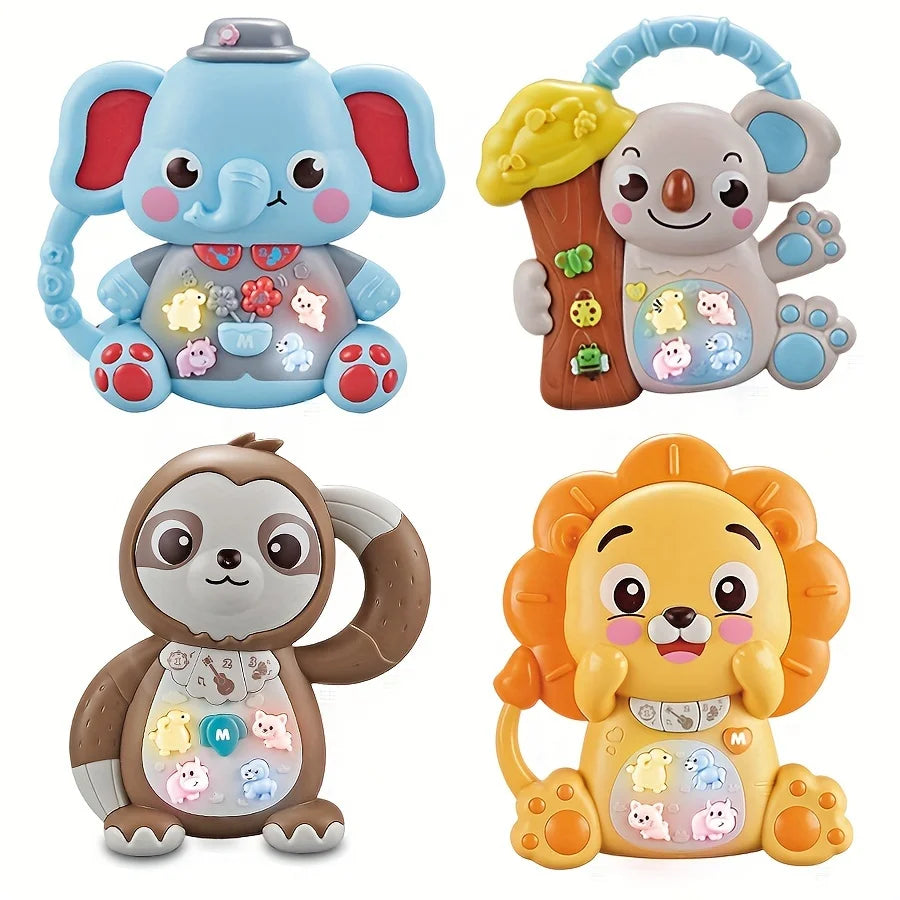 Musical Toys for Toddlers Kora Elephant Lion Baby Piano Light Up Musical Toys Toddler Early Education