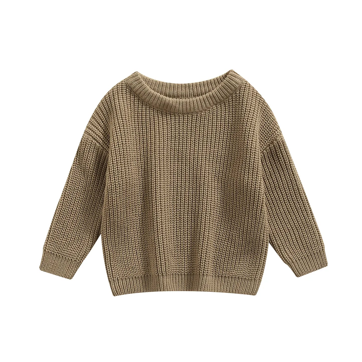 MISOWMNJOY Kids Knit Sweater – Winter Long Sleeve Pullover for Boys & Girls
