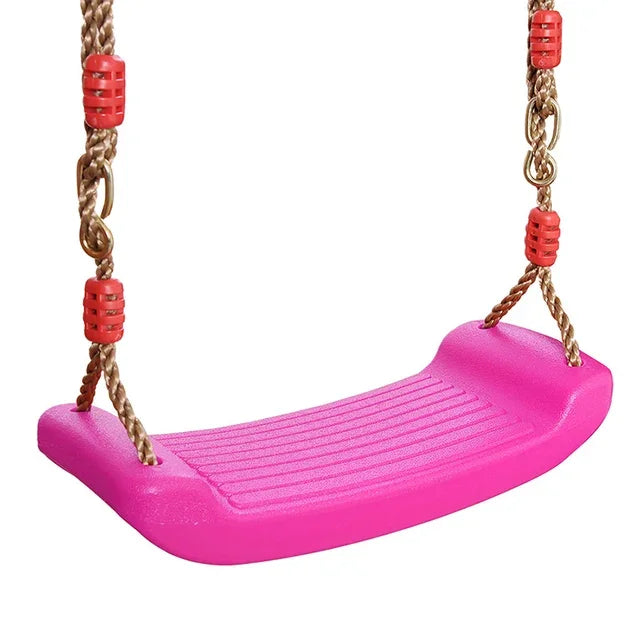 Kids Rainbow Swing Seat – Curved Board with Adjustable Ropes for Indoor & Outdoor Play