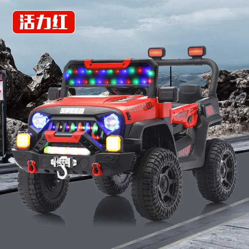 Powerful 3-6Y Kids Electric 4WD Off-Road Ride-On Car – Parent-Child Model