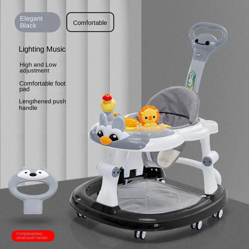 LazyChild Baby Walker – Musical Push Walker with Wheels & Handle for Toddlers