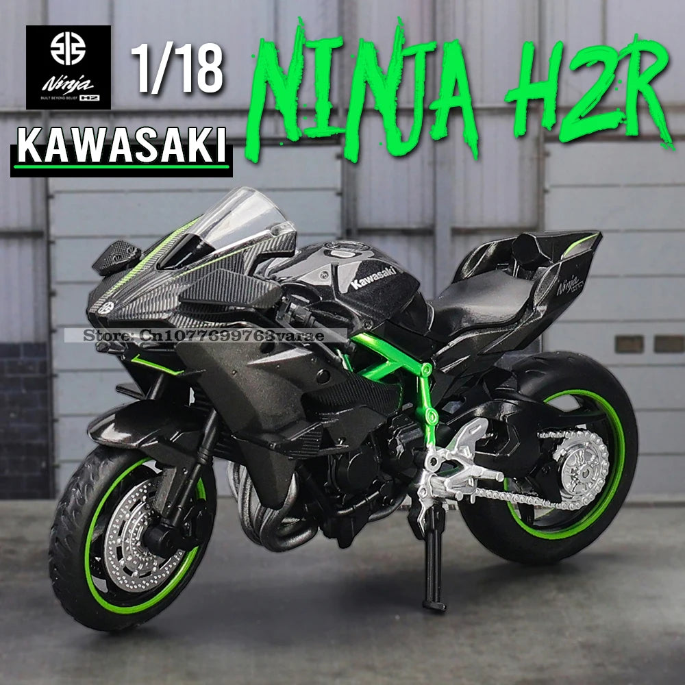 1:18 Scale Kawasaki Ninja H2R & GSX-R1000 Yamaha YZF-R1 Model Set – Classic Motorcycles