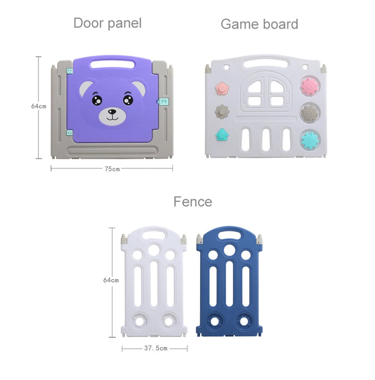 Baby Playpen – Portable Kids Activity Fence with Ball Pool and Slide