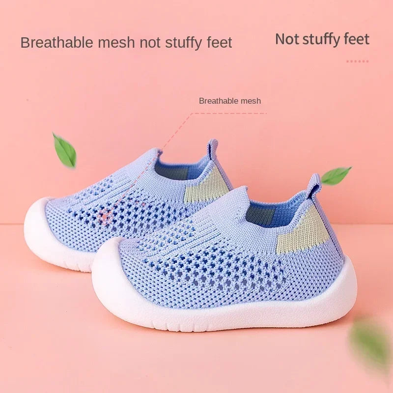 Spring Summer Toddler Shoes, Breathable, Knitted, Non-slip