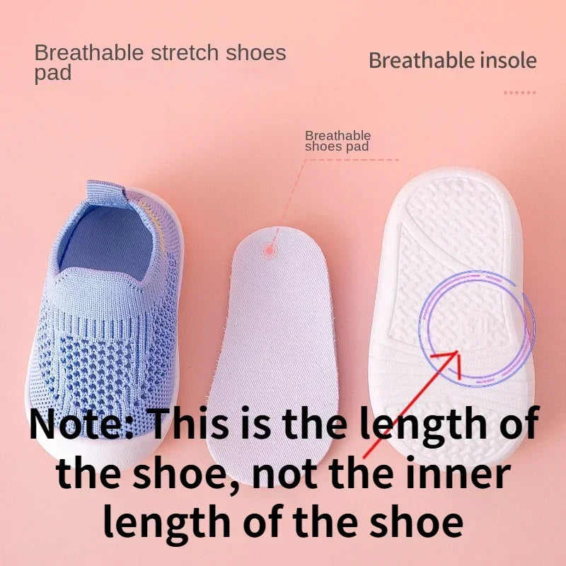 Spring Summer Toddler Shoes, Breathable, Knitted, Non-slip