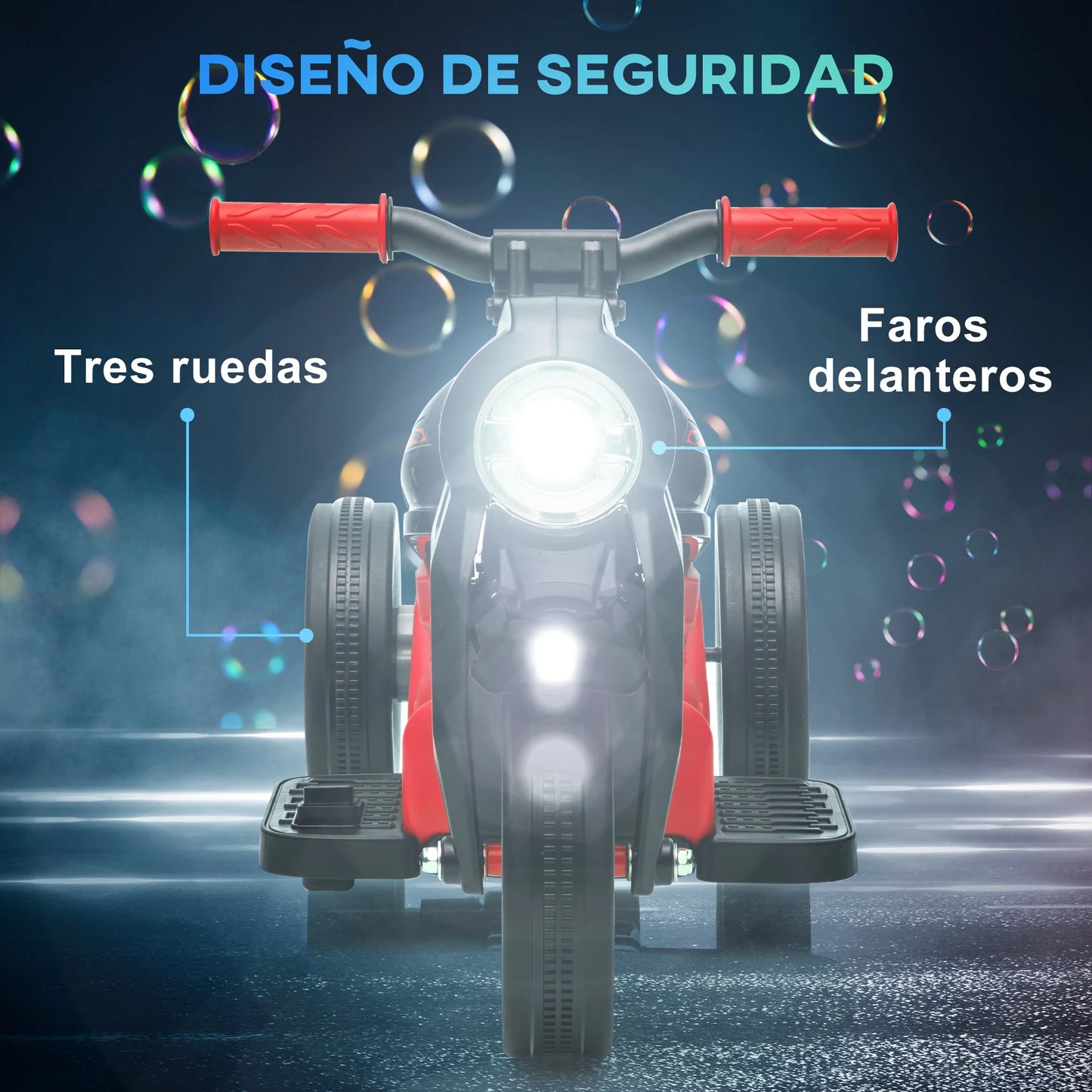 Aiyaplay Electric Motorcycle for Children +2 Years Old with Bubble Blow Function