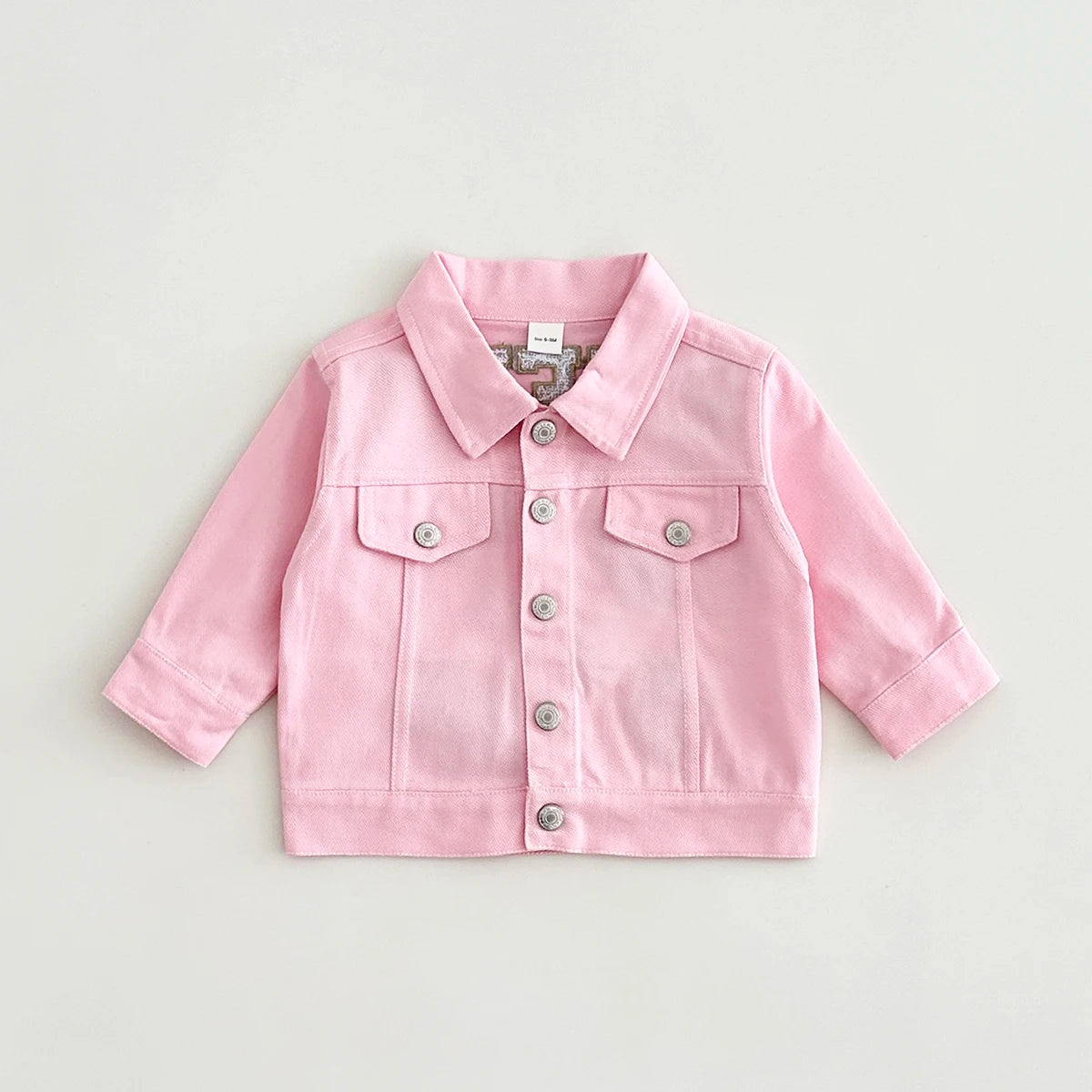 🍓 Strawberry Denim Baby Jacket
