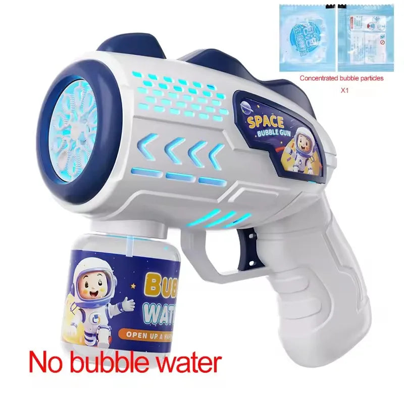 Automatic Bubble Gun – Rocket Bubble Machine with Bubble Liquid Blower