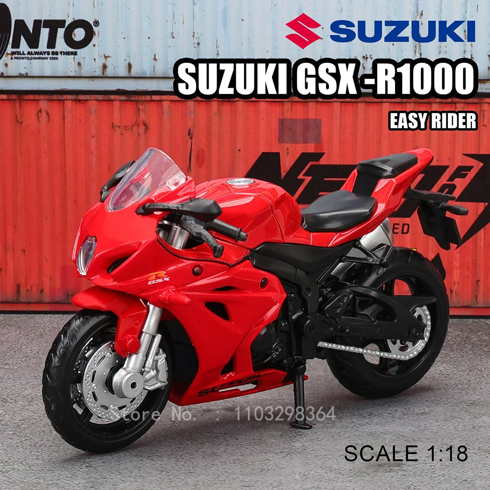 1:18 Scale Kawasaki Ninja H2R & GSX-R1000 Yamaha YZF-R1 Model Set – Classic Motorcycles