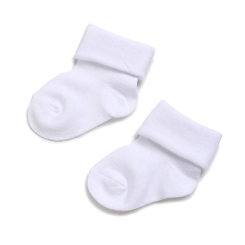 4 Pairs of Cute Lace Cotton Baby Socks 0-1 Years Old Boys and Girls Short Socks Newborn
