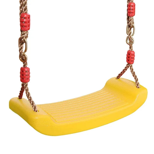 Kids Rainbow Swing Seat – Curved Board with Adjustable Ropes for Indoor & Outdoor Play