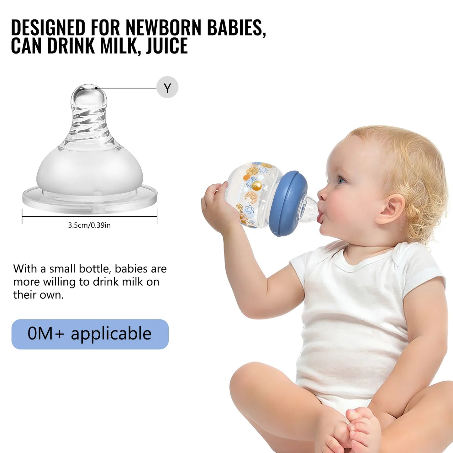 60ML Mini Baby Bottle with Windmill Cap – Perfect for Kids